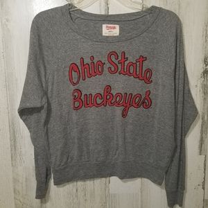 Small Homage Ohio State Buckeyes Gray Sweatshirt